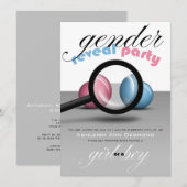 Vergrootglas Marbles Geslacht feest Kaart (Voorkant / Achterkant)