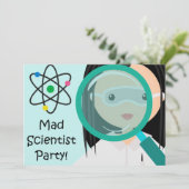 Vergrootglas Meisje Wetenschapper Verjaardag Uitno Kaart (Staand voorkant)