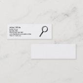 Vergrootglas Mini Visitekaartje (Voorkant / Achterkant)