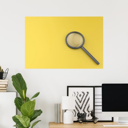 Vergrootglas Poster (Thuiskantoor)
