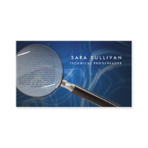 Vergrootglas Proofreader Visitekaartje