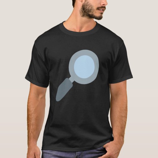 Vergrootglas Scheef naar Rechts T-shirt (Voorkant)
