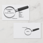 Vergrootglas Visitekaartje (Voorkant / Achterkant)