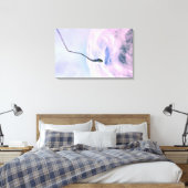 Vergrote blik op een sperma dat een ei bevrucht canvas afdruk (Insitu (Slaapkamer))