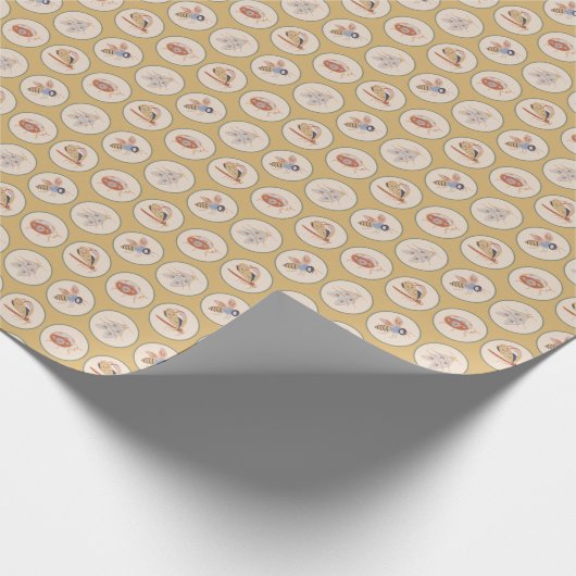 Vergrote bugs cadeaupapier (Hoek)