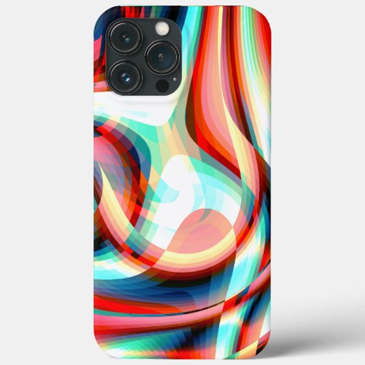 Vergrote gekromde rode strepen, overtoegevoegde st Case-Mate iPhone case (Achterkant)