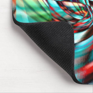 Vergrote pixelspiraal met gehammerde glazen toon muismat