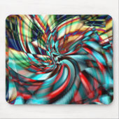 Vergrote pixelspiraal met gehammerde glazen toon muismat (Voorkant)