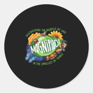 Vergrote Vbs 2025 Ontdekken Van De Grootheid Van G Ronde Sticker