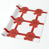 Vergroten van mousserende rode koolzaadjes Verpakk Cadeaupapier (Uitgerold)