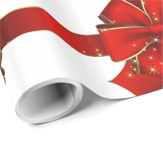 Vergroten van mousserende rode koolzaadjes Verpakk Cadeaupapier (Rol Hoek)