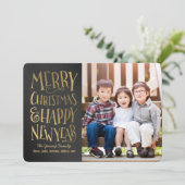 Vergroten wensen Bewerkbare kerstfotokaarten voor Feestdagenkaart (Staand voorkant)