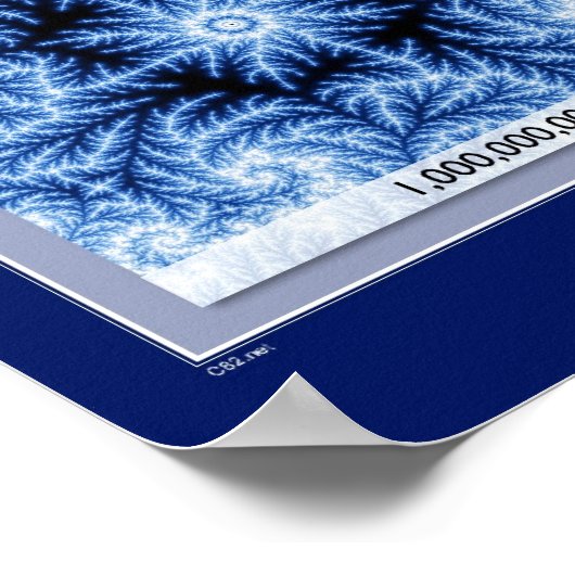 Vergroting - blauw poster (Hoek)