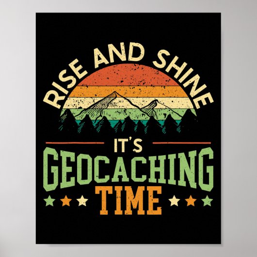 Vergroting en schijn Het is geocacher in de tijd Poster (Voorkant)
