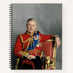 Vergroting foto van Koning Charles III Notitieboek