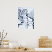 Vergroting foto van opstijgende bewaker poster (Keuken)