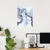 Vergroting foto van opstijgende bewaker poster (Thuiskantoor)