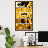 Vergroting - Oranje Poster (Thuiskantoor)