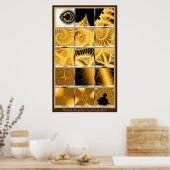 Vergroting - Sinaasappel Poster (Keuken)