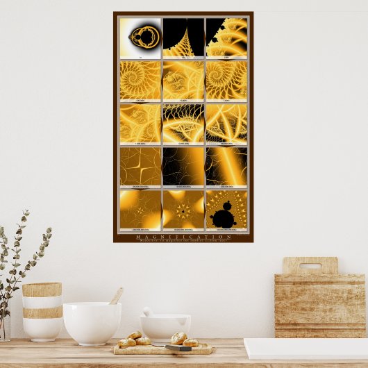 Vergroting - Sinaasappel Poster (Keuken)