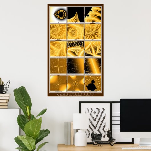 Vergroting - Sinaasappel Poster (Thuiskantoor)