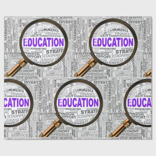 Vergroting van het onderwijs cadeaupapier (Vlak)