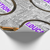 Vergroting van het onderwijs cadeaupapier