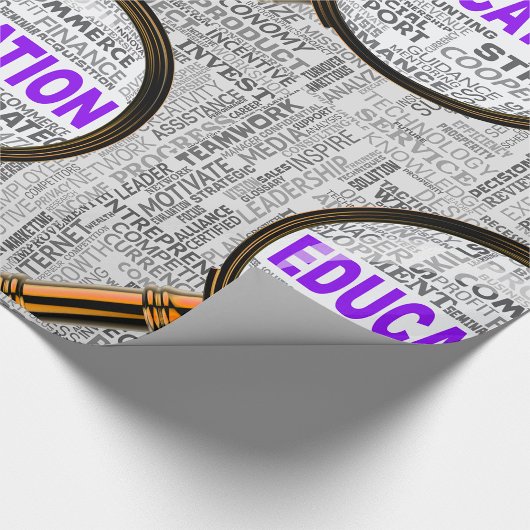 Vergroting van het onderwijs cadeaupapier