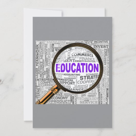 Vergroting van het onderwijs kaart (Voorkant)