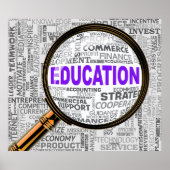 Vergroting van het onderwijs poster (Voorkant)