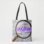Vergroting van het onderwijs tote bag (Voorkant)