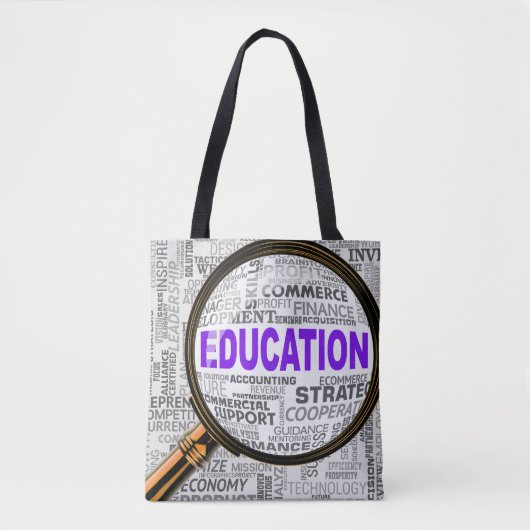Vergroting van het onderwijs tote bag (Voorkant)