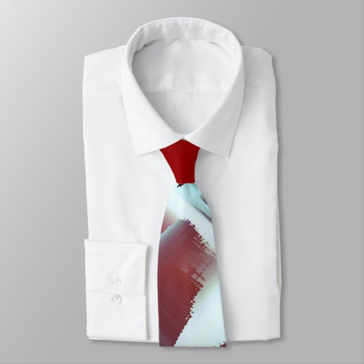 Vergroting van witachtige naar rode gecropeerde di stropdas (Gebonden)