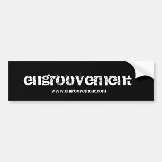 Vergroting, www.engroovement.com bumpersticker (Voorkant)