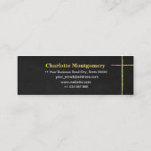 verguld Afstudeerder Pet | Chalkboard Afstuderen N Contactkaartje (Achterkant)