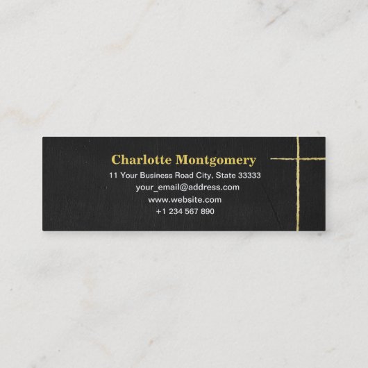 verguld Afstudeerder Pet | Chalkboard Afstuderen N Contactkaartje (Achterkant)