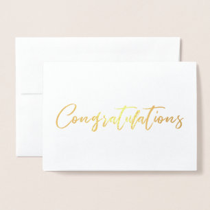 Verguld Folie Calligrafie Felicitatieskaart Kaarten