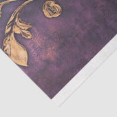 Verguld goud nouveau, & donker paarse & Blauwe pat Tissuepapier (Detail)