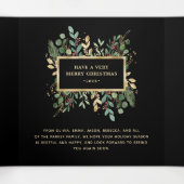 verguld groen zwart | Multi Foto Kerstmis Drieluik Wenskaart (Binnenkant midden)