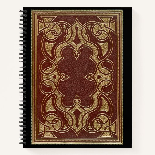   verguld lederen boek Hoesje (Voorkant)