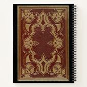 verguld lederen boek Hoesje (Achterkant)