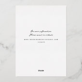 verguld lint folie uitnodiging (Achterkant)