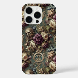 Verguld onbehagen - Gotisch Victoriaans bloemontwe iPhone 16 Pro Hoesje