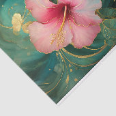 verguld roze hibiscus goud, formele bloemen tissuepapier (Detail)