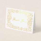 Verguld tuin Vrijgezellenfeest dank u goud Folie Kaarten (Voorkant)