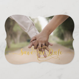 Verguld Vintage Save our Date Save The Date