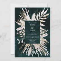 Verguld weide wow boeket, smaragdgroen