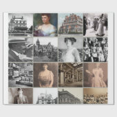 Vergulde Age Mansions & Icons Wrapping Paper 🎁🏰 Cadeaupapier (Vlak)