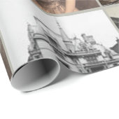 Vergulde Age Mansions & Icons Wrapping Paper 🎁🏰 Cadeaupapier (Rol Hoek)