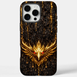 Vergulde Bast Vloeibaar Gouden Phoenix iPhone 16 Pro Max Hoesje